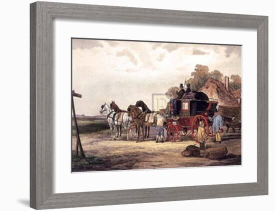 The First Change Up-William J. Shayer Jnr-Framed Art Print