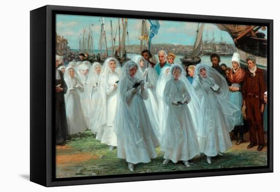 The First Communion, 1878-Phillip Richard Morris-Framed Premier Image Canvas