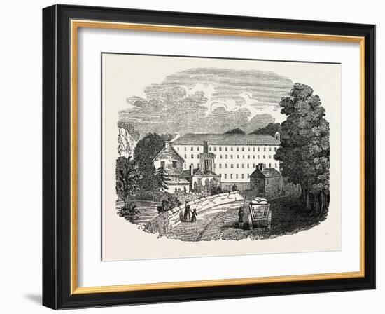 The First Cotton Mill at Cromford, Derbyshire, England, UK-null-Framed Giclee Print