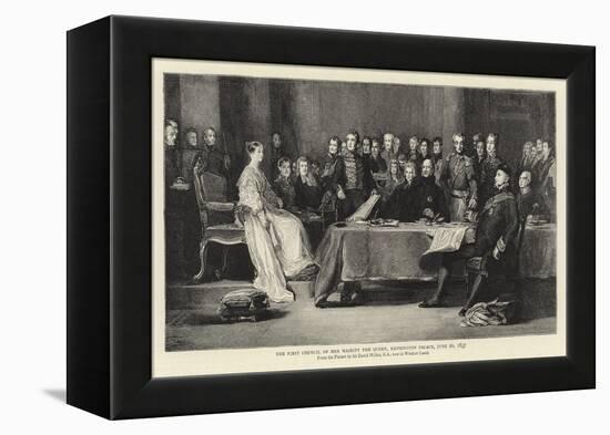 The First Council of Her Majesty the Queen, Kensington Palace, 20 June 1837-Sir David Wilkie-Framed Premier Image Canvas