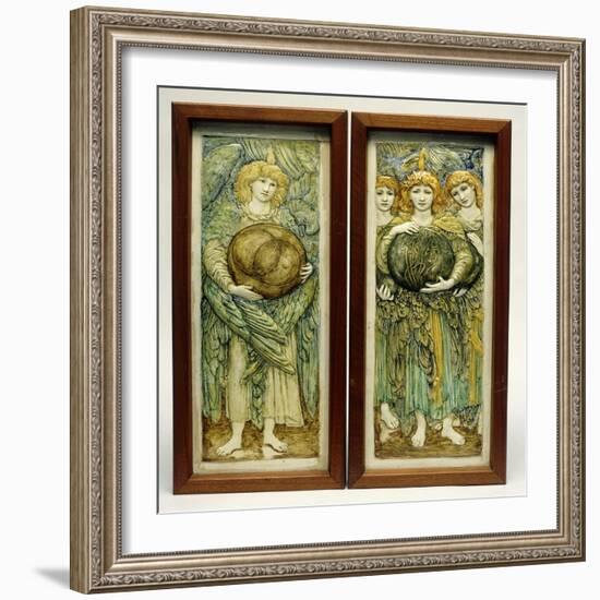 The First Day of Creation and the Third Day of Creation-Edward Burne-Jones-Framed Giclee Print