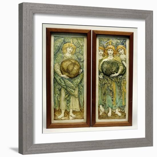 The First Day of Creation and the Third Day of Creation-Edward Burne-Jones-Framed Giclee Print