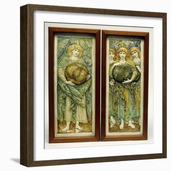 The First Day of Creation and the Third Day of Creation-Edward Burne-Jones-Framed Giclee Print