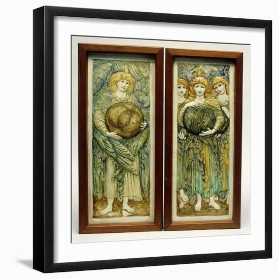 The First Day of Creation and the Third Day of Creation-Edward Burne-Jones-Framed Giclee Print