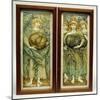 The First Day of Creation and the Third Day of Creation-Edward Burne-Jones-Mounted Giclee Print