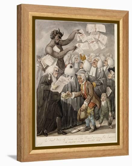 The First Day of Term - or the Devil Among Lawyers-Robert Dighton-Framed Premier Image Canvas