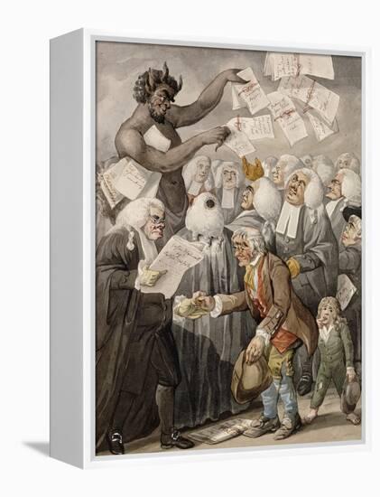 The First Day of Term, or the Devil Among Lawyers-Robert Dighton-Framed Premier Image Canvas