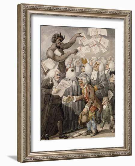 The First Day of Term, or the Devil Among Lawyers-Robert Dighton-Framed Giclee Print