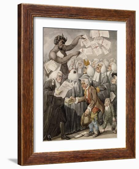 The First Day of Term, or the Devil Among Lawyers-Robert Dighton-Framed Giclee Print