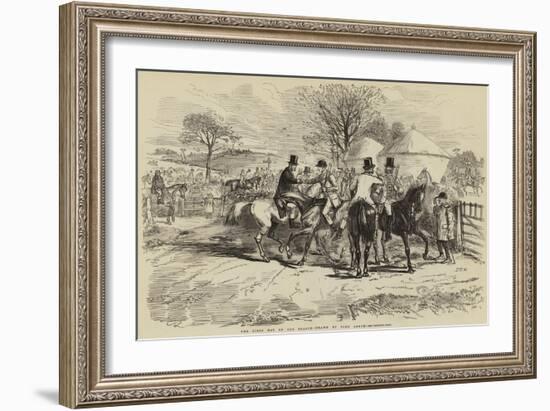 The First Day of the Season-John Leech-Framed Giclee Print