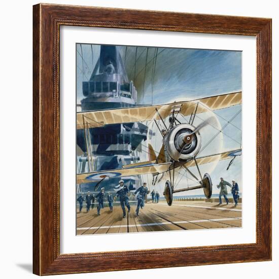 The First Deck Landing-Wilf Hardy-Framed Giclee Print