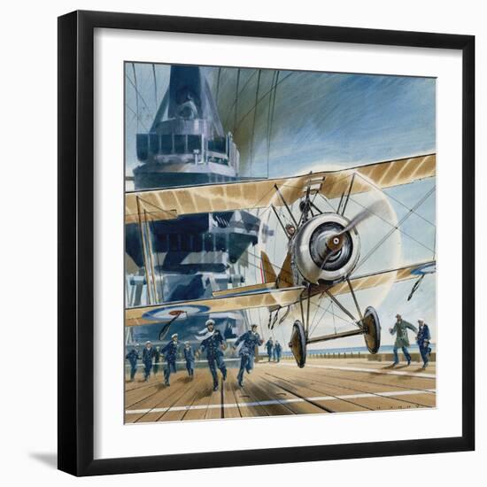 The First Deck Landing-Wilf Hardy-Framed Giclee Print