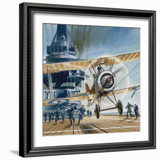 The First Deck Landing-Wilf Hardy-Framed Giclee Print