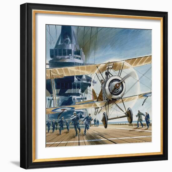 The First Deck Landing-Wilf Hardy-Framed Giclee Print