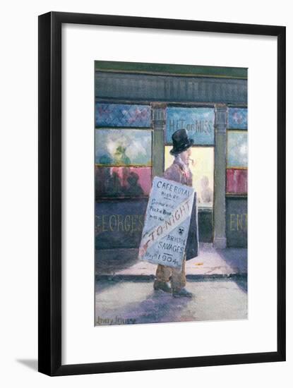 The First Dinner, 1904-Lowry Lewis-Framed Giclee Print
