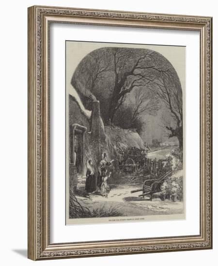 The First Fall of Snow-Myles Birket Foster-Framed Giclee Print