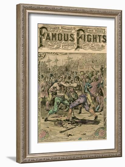 The First Fight Between Tom Spring and Jack Langan, 1824-null-Framed Giclee Print