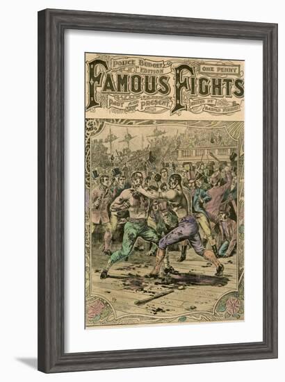 The First Fight Between Tom Spring and Jack Langan, 1824-null-Framed Giclee Print