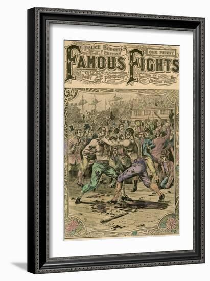 The First Fight Between Tom Spring and Jack Langan, 1824-null-Framed Giclee Print