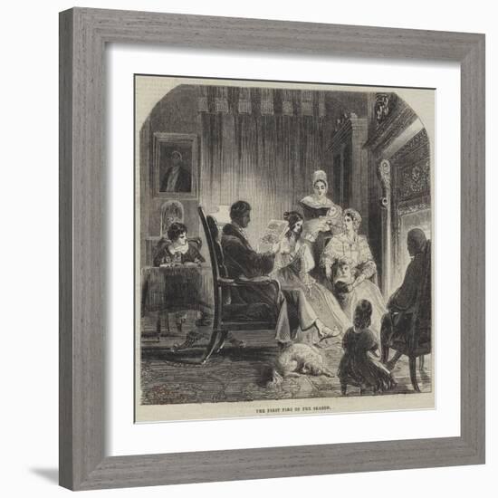 The First Fire of the Season-null-Framed Giclee Print