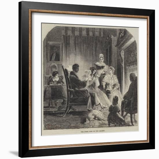 The First Fire of the Season-null-Framed Giclee Print