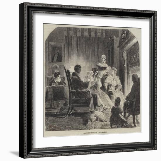 The First Fire of the Season-null-Framed Giclee Print