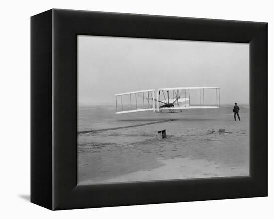 The First Flight of the Wright Flyer in 1903-Stocktrek Images-Framed Premier Image Canvas