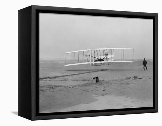 The First Flight of the Wright Flyer in 1903-Stocktrek Images-Framed Premier Image Canvas