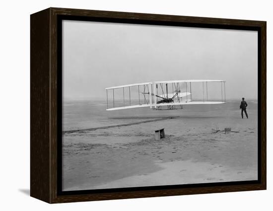 The First Flight of the Wright Flyer in 1903-Stocktrek Images-Framed Premier Image Canvas