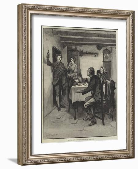 The First Foot, a Scottish Custom on New-Year's Eve-null-Framed Giclee Print