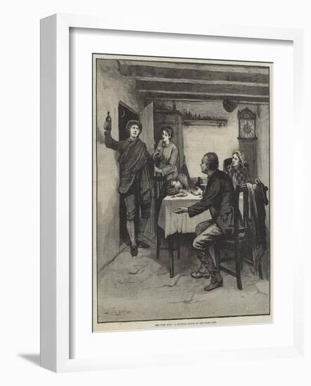 The First Foot, a Scottish Custom on New-Year's Eve-null-Framed Giclee Print