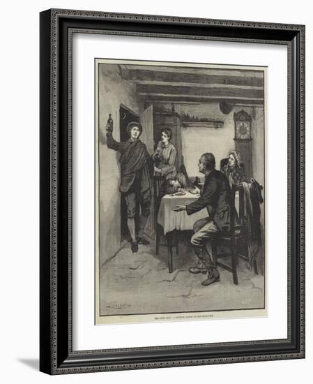 The First Foot, a Scottish Custom on New-Year's Eve-null-Framed Giclee Print