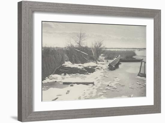 The First Frost ( la première gelée)-Peter Henry Emerson-Framed Giclee Print