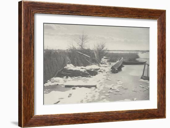 The First Frost ( la première gelée)-Peter Henry Emerson-Framed Giclee Print