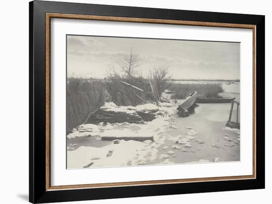 The First Frost ( la première gelée)-Peter Henry Emerson-Framed Giclee Print