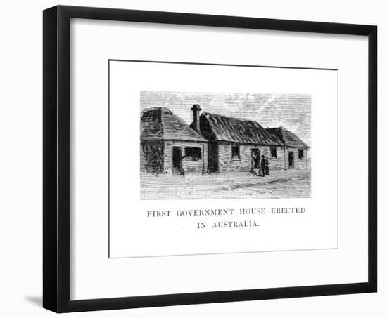 The First Government House, Sydney, Australia-null-Framed Giclee Print