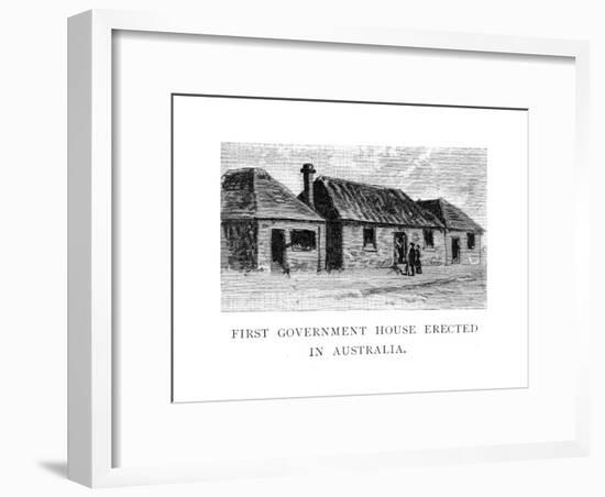 The First Government House, Sydney, Australia-null-Framed Giclee Print