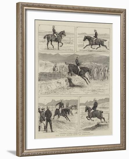 The First Horse-Show in Afghanistan-null-Framed Giclee Print