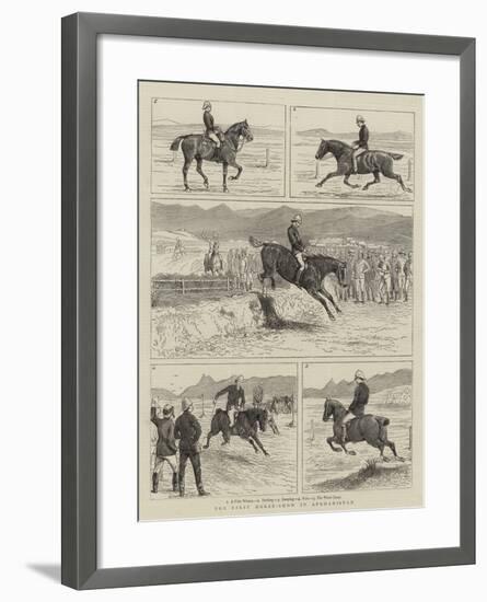 The First Horse-Show in Afghanistan-null-Framed Giclee Print