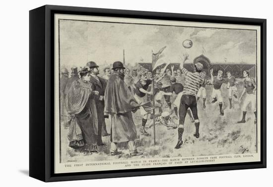 The First International Football Match in France-null-Framed Premier Image Canvas