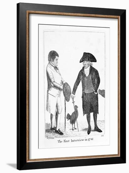 The First Interview in 1786' Between Deacon Brodie and George Smith, 1788-John Kay-Framed Giclee Print