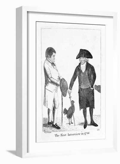 The First Interview in 1786' Between Deacon Brodie and George Smith, 1788-John Kay-Framed Giclee Print