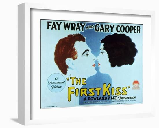 The First Kiss, 1928-null-Framed Art Print