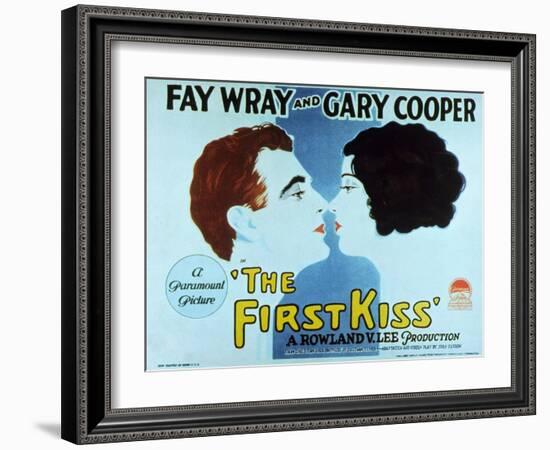 The First Kiss, 1928-null-Framed Art Print