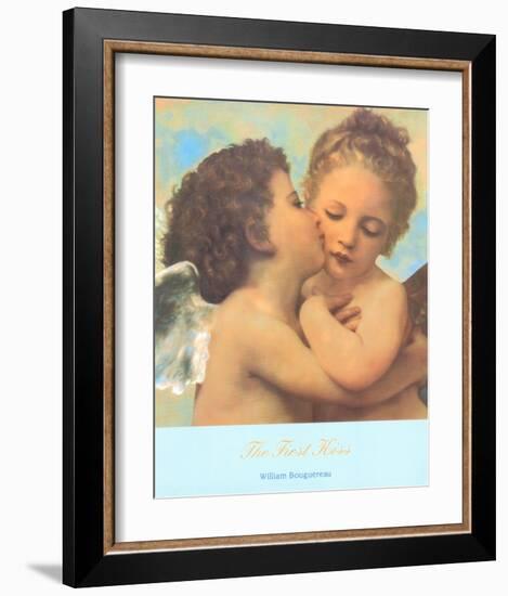 The First Kiss, c.1873 (detail)-William Adolphe Bouguereau-Framed Art Print