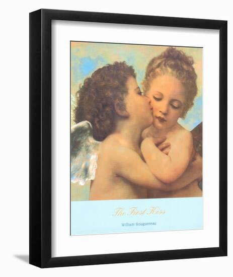 The First Kiss, c.1873 (detail)-William Adolphe Bouguereau-Framed Art Print