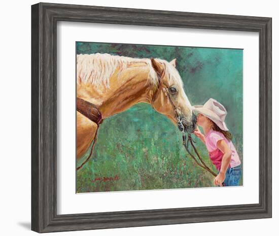 The First Kiss-June Dudley-Framed Art Print