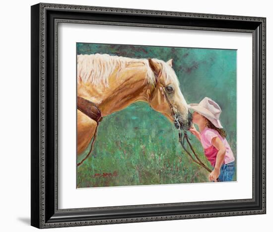 The First Kiss-June Dudley-Framed Art Print