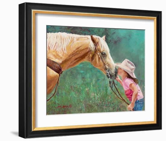 The First Kiss-June Dudley-Framed Art Print