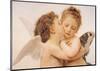 The First Kiss-William Adolphe Bouguereau-Mounted Art Print